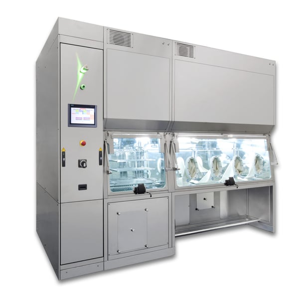 Isolator system for manipulation of viruses and vaccines
