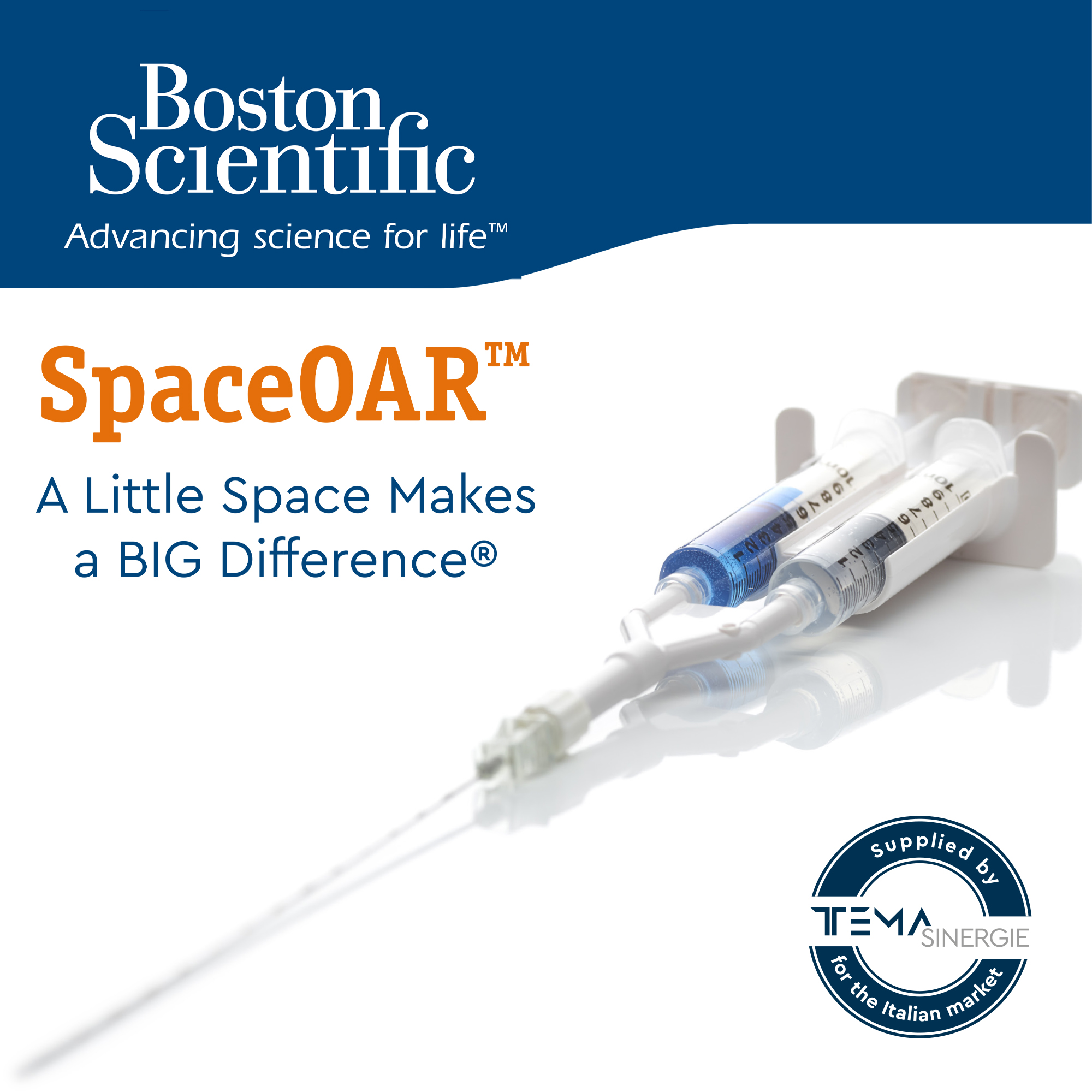 SpaceOAR - Gel bicomponente per la protezione dei tessuti sani